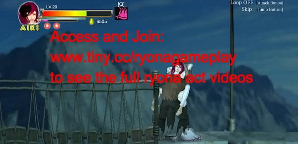  Airi hentai girl having sex with men and soldiers in Guilty Hell new gameplay hentai  ryona